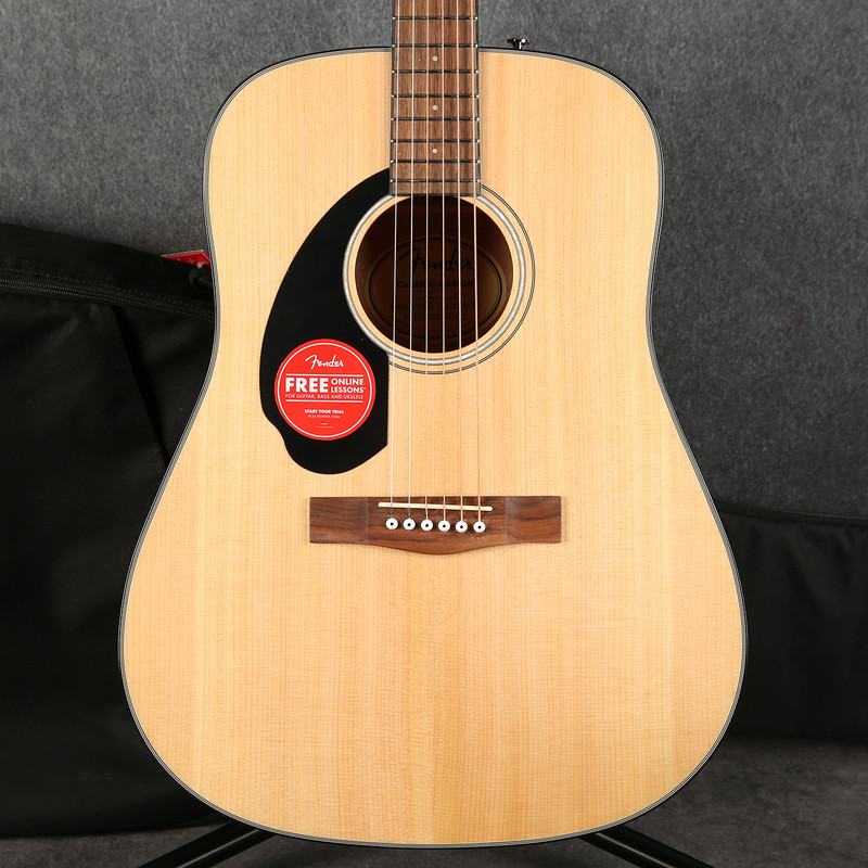 Fender CD-60S Dreadnought Acoustic - Left Handed - Natural - 2nd Hand