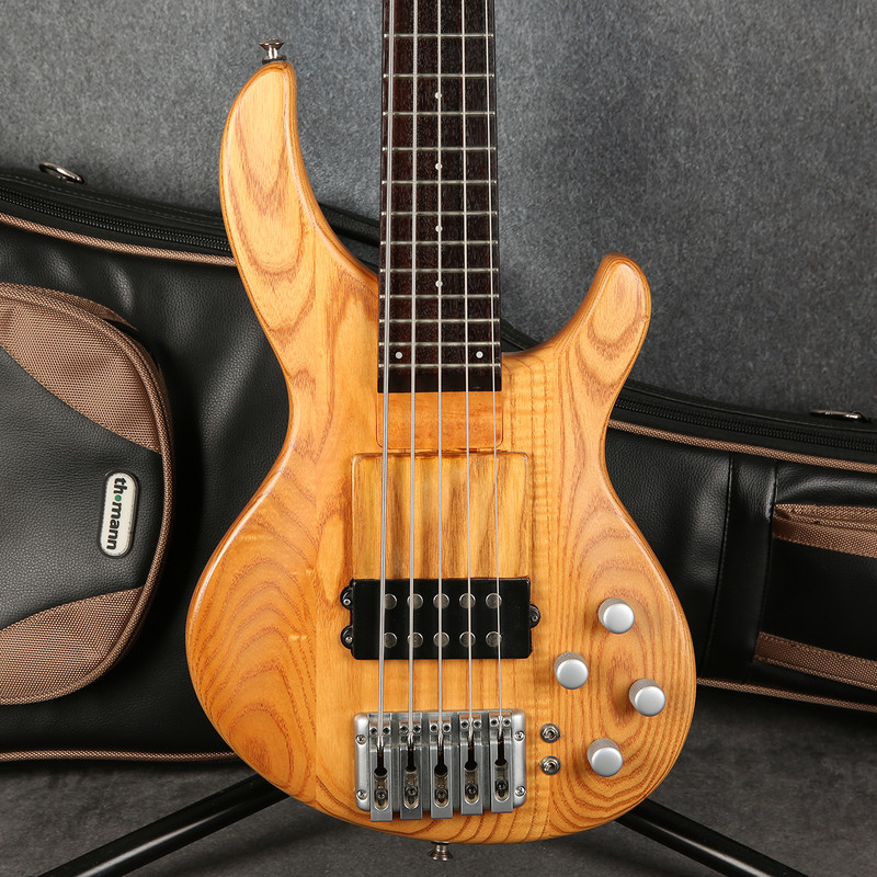 Aria Pro II IGB 68-5 5 String Bass - Natural - 2nd Hand