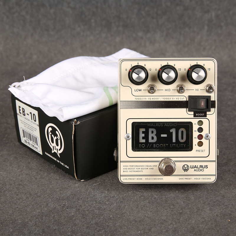 Walrus Audio EB-10 Preamp/EQ/Boost - Cream - 2nd Hand