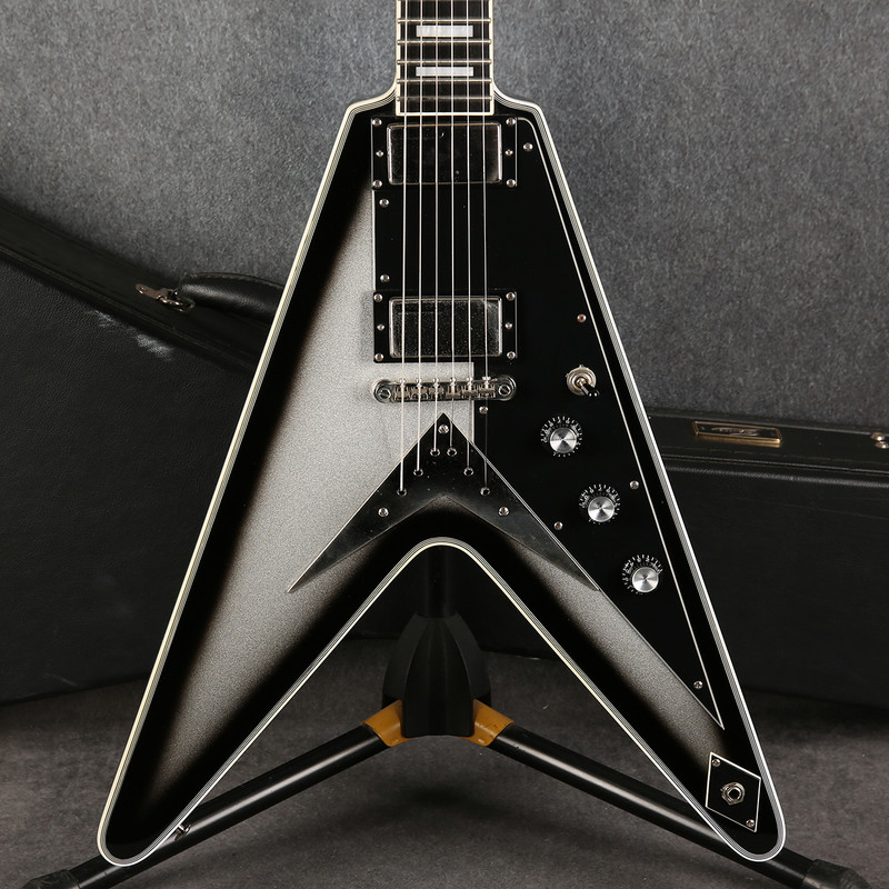 Epiphone Brent Hinds Signature Flying V Custom - Silverburst - 2nd Hand (157471)