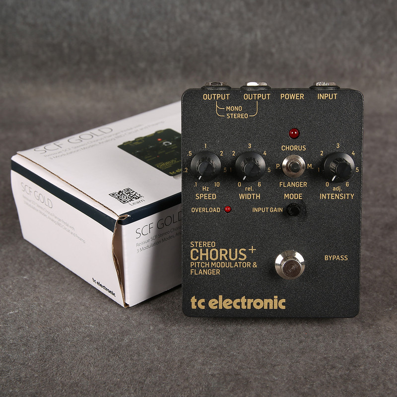 TC Electronic SCF Gold Stereo Chorus Flanger Pedal - 2nd Hand