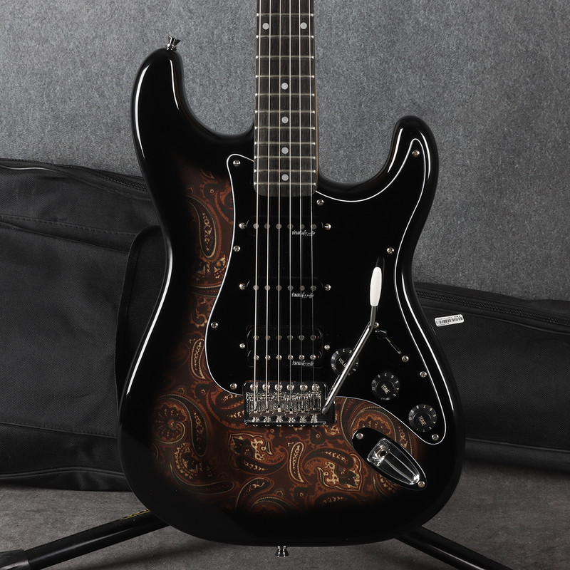Harley Benton Deluxe Series ST-70 - Black Paisley - 2nd Hand