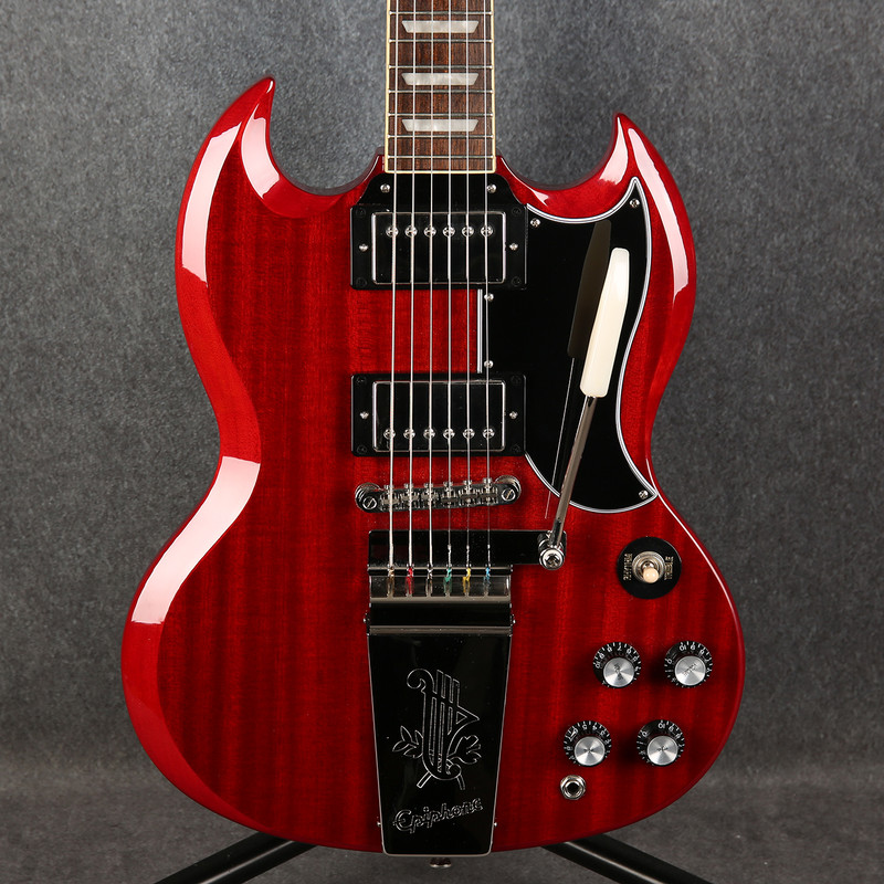 Epiphone SG Standard 61 Maestro Vibrola- Vintage Cherry - 2nd Hand
