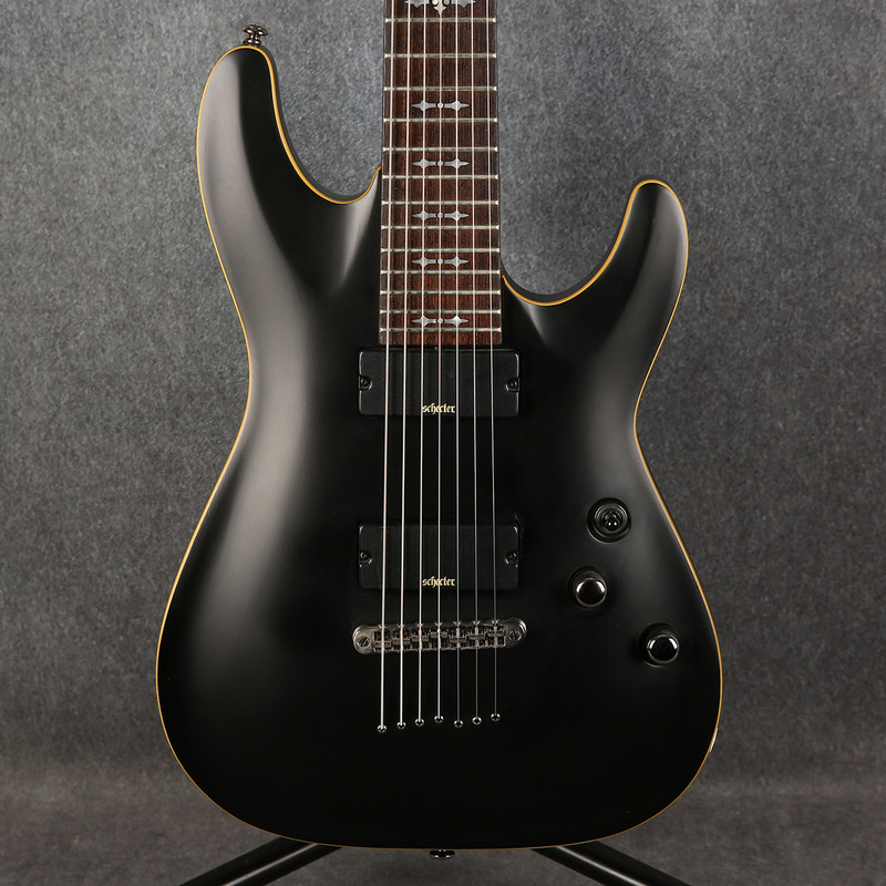Schecter Demon-7 - Aged Black Satin - 2nd Hand (160682)