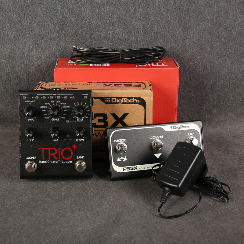 Digitech Trio+ Band Creator & Looper Pedal - FS3X Footswitch - 2nd Hand (161111)