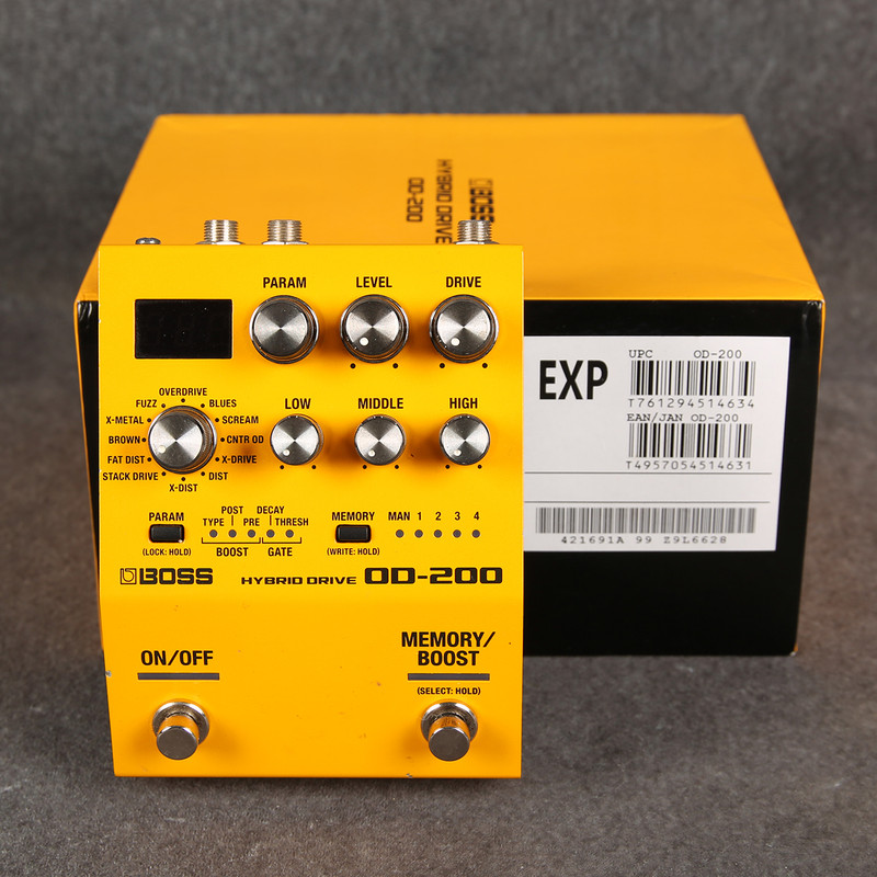 Boss OD-200 Hybrid Drive Overdrive & Distortion Pedal - 2nd Hand