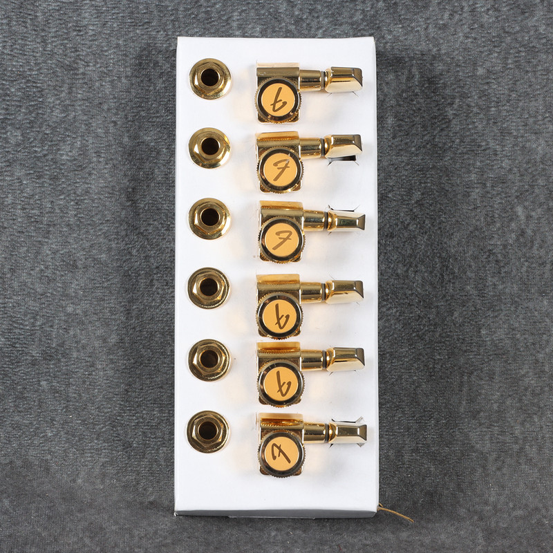 Fender Locking Machine Heads - Set of 6 - Gold - 2nd Hand