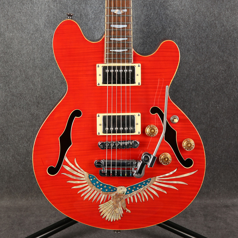 Unbranded Double Cut Stars & Stripes Hollow Boby - Trans Red - 2nd Hand