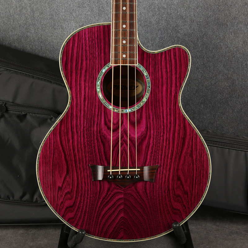 Peavey Aberdeen Electro Acoustic Bass - Trans Purple - 2nd Hand