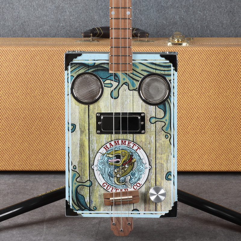 Hammett Catfish Po Boy Cigar Box Guitar - 2nd Hand