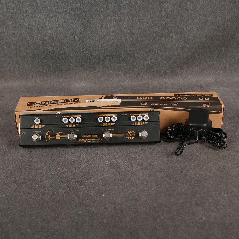 Sonicake Sonic Wood Acoustic Guitar Multi Effects Pedal - 2nd Hand