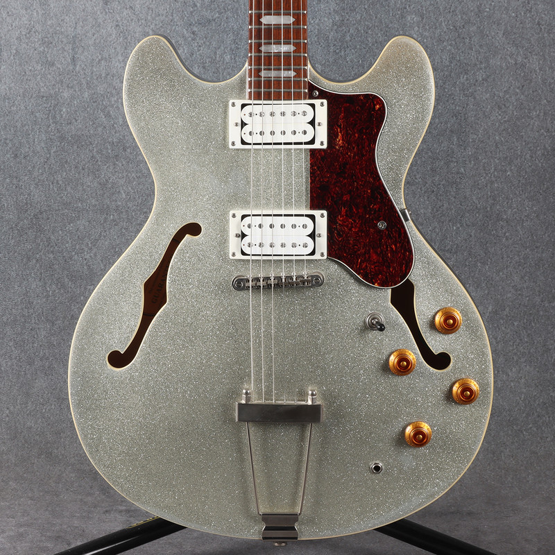 Shine SH-911 Semi Hollow Electric Guitar - Silver Flake - 2nd Hand