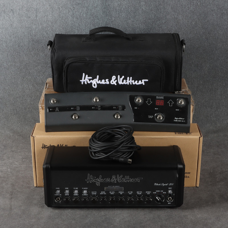 Hughes & Kettner Black Spirit 200 Amp Head - FSM-432 MkIII - 2nd Hand