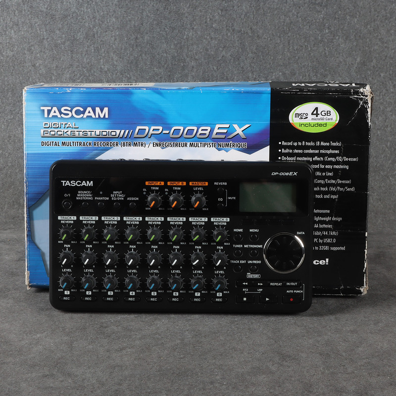 Tascam DP-008EX 8-Track Digital Recorder - 2nd Hand