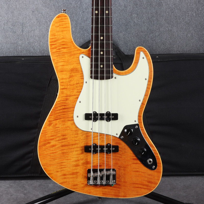 Fender AJB-110DMC Aerodyne J Bass - MIJ - Flame Amber - 2nd Hand