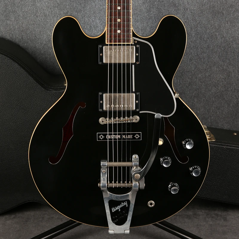 Gibson Memphis ES-335 Dot Fat Neck - 2005 - Antique Ebony - 2nd Hand