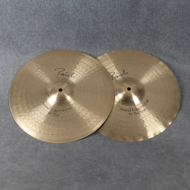 Paiste Signature 14 Inch Sound Edge Hi-Hat Cymbals - 2nd Hand