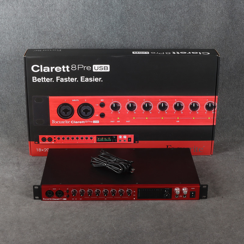 Focusrite Clarett 8 Pre USB Audio Interface - 2nd Hand