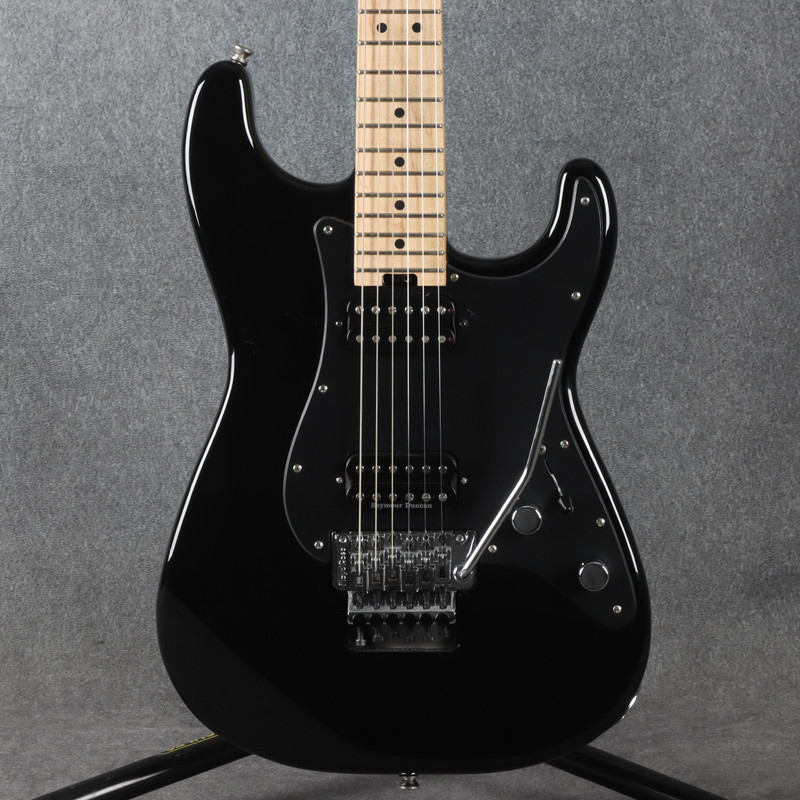 Charvel Pro-Mod San Dimas Style 1 HH FR M - Maple - Gloss Black - 2nd Hand
