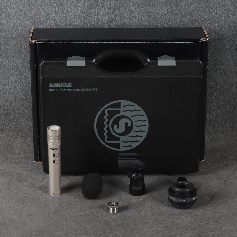 Shure KM137 Microphone - Shure A53M Shock Mount - 2nd Hand