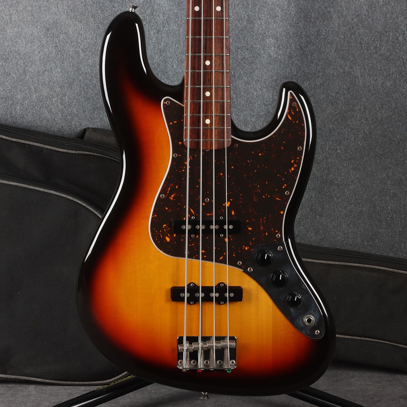 Fender JB-62 Jazz Bass - MIJ - 3-Tone Sunburst - 2nd Hand