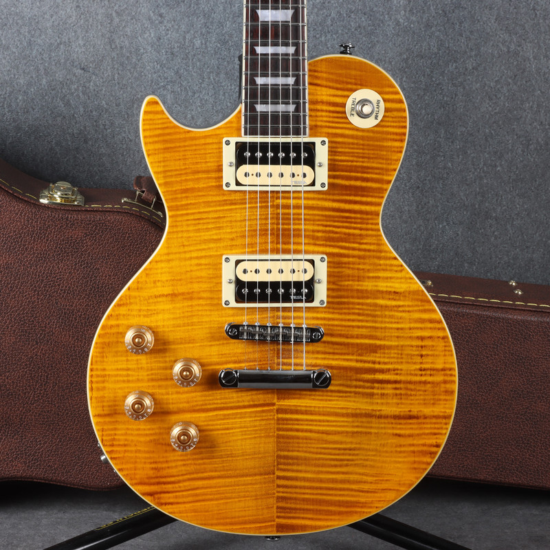 Harley Benton SC-550 II Deluxe - Left Handed - Paradise Amber Flame - 2nd Hand