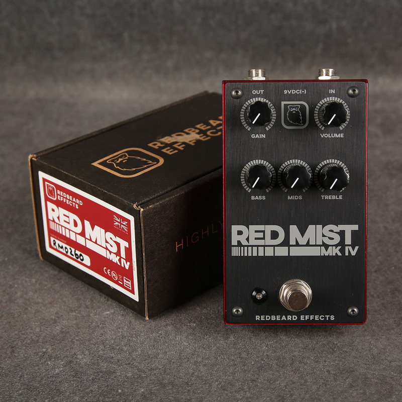 Redbeard Effects Red Mist MKIV Overdrive & Distortion Pedal - 2nd Hand