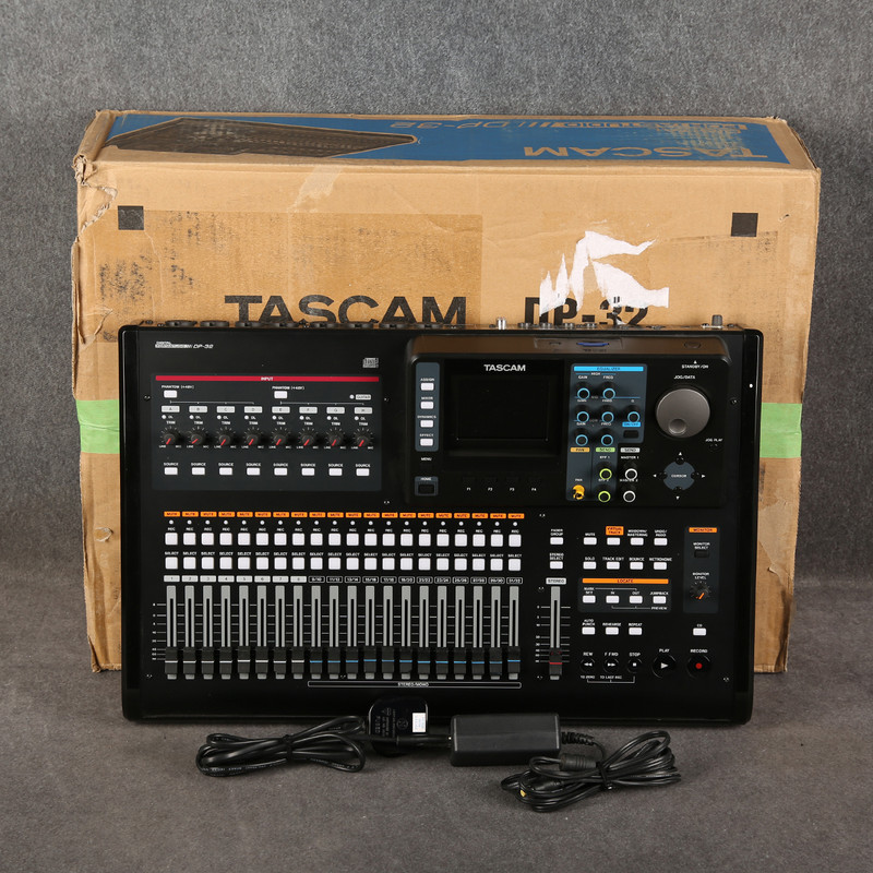 Tascam DP-32 Digital Multitrack Recorder & RC3F Footswitch - 2nd Hand