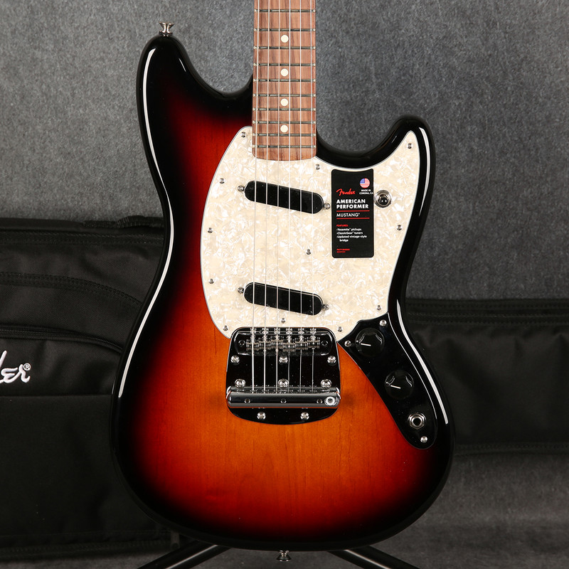 Fender American Performer Mustang - RW - 3-Color Sunburst - 2nd Hand