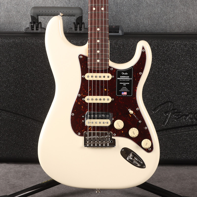 Fender American Professional II Stratocaster HSS - RW - Olympic White - 2nd Hand