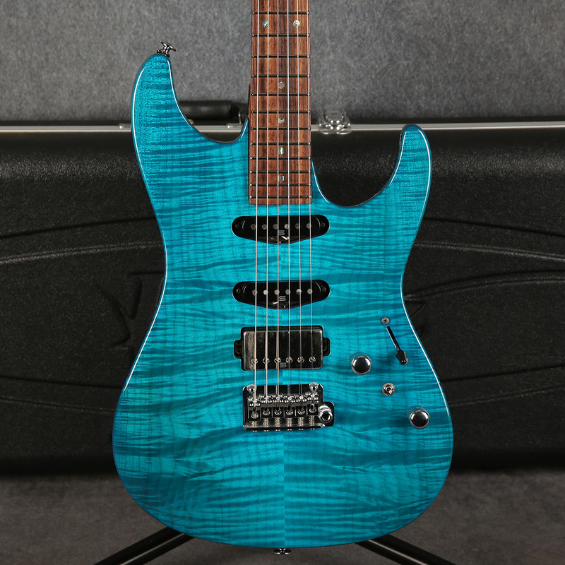 Ibanez Martin Miller Signature MMN1-TAB - Transparent Aqua Blue - 2nd Hand (167965)