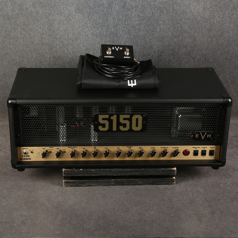 EVH 5150 Iconic Series 80W EL34 Valve Amp Head - Footswitch - 2nd Hand