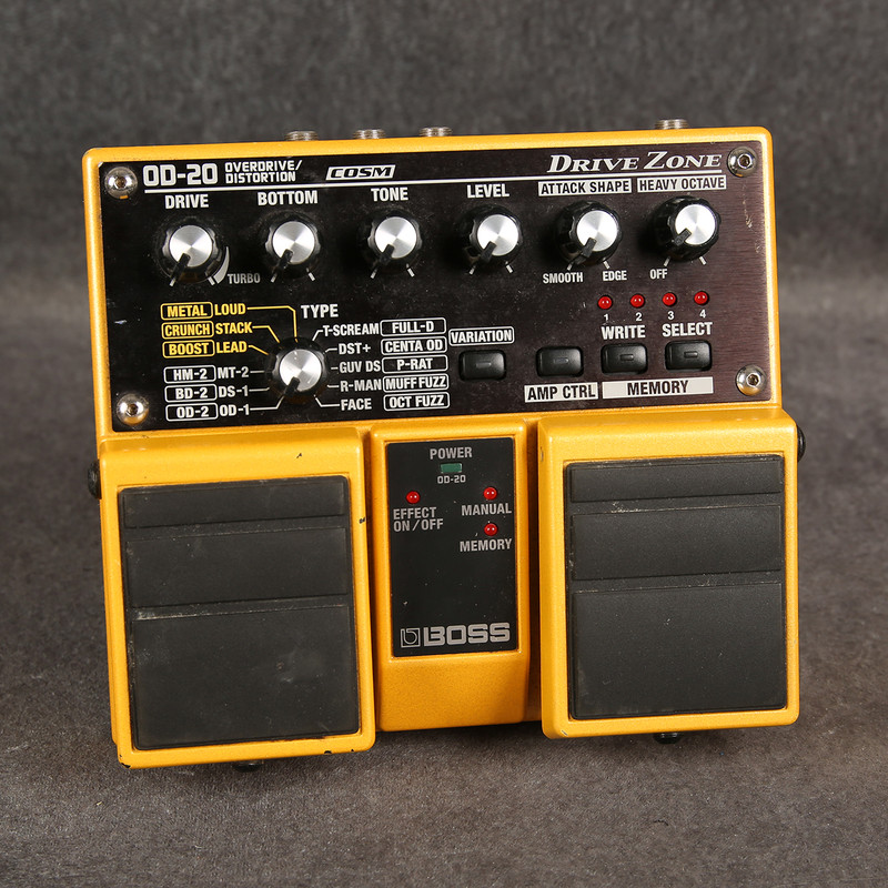 Boss OD-20 Drive Zone Overdrive/Distortion Pedal - 2nd Hand