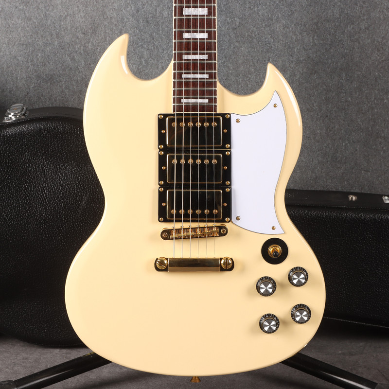 Harley Benton DC-600 VI Vintage Series - Vintage Ivory - 2nd Hand