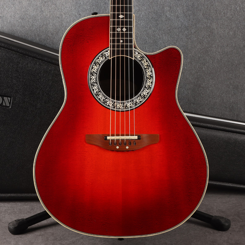 Ovation 1767 Legend Acoustic - Candy Red Burst - 2nd Hand
