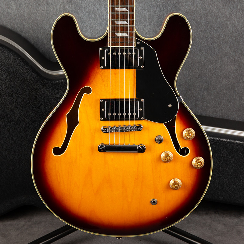 Aria TA50 Semi Hollow Electric Guitar - Sunburst - 2nd Hand