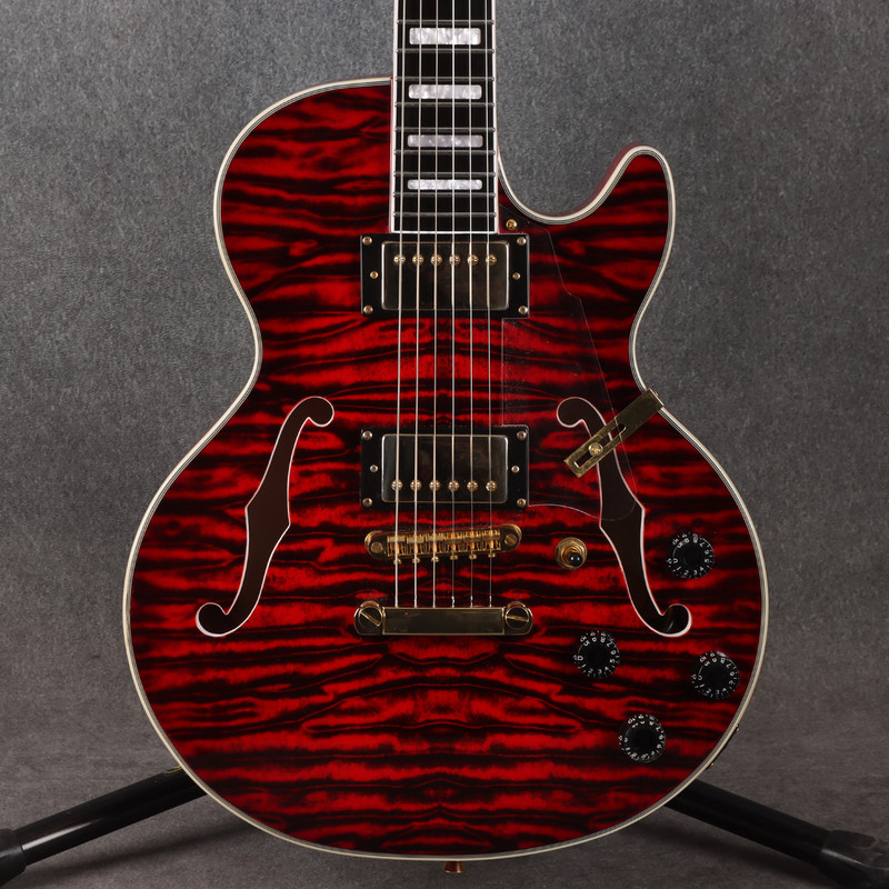 Grote Single Cut Hollow Body - Flame Red - 2nd Hand