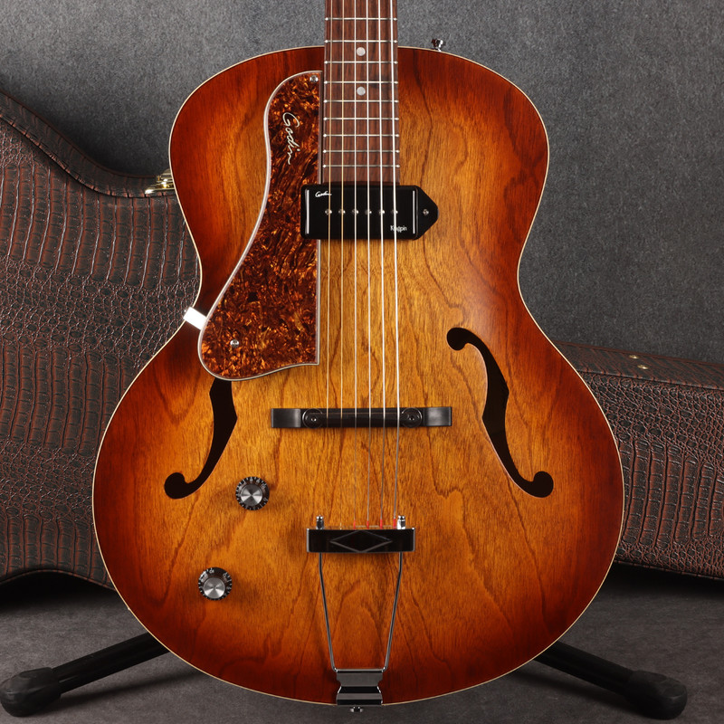 Godin 5th Avenue Kingpin P90 Cognac Burst Left-Handed - 2nd Hand