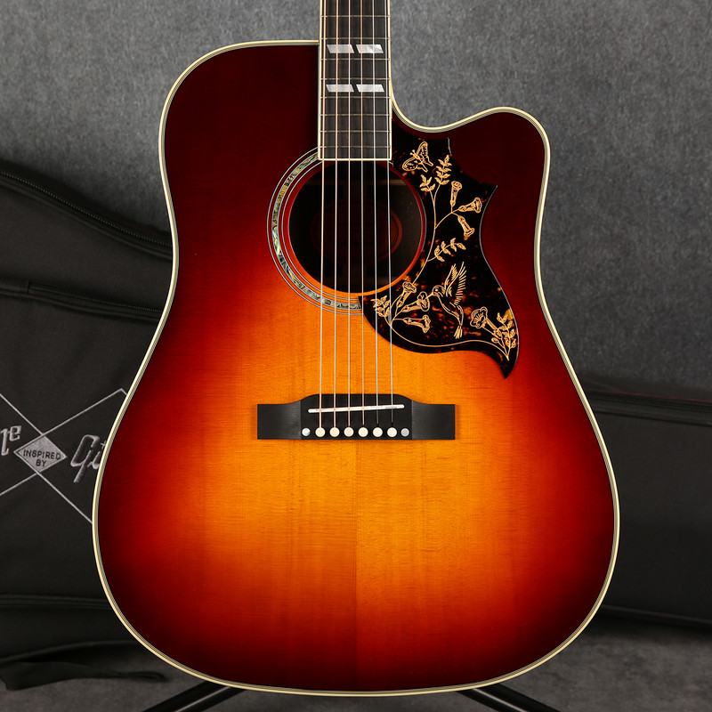 Epiphone Inspired by Gibson Hummingbird Deluxe EC Autumn Burst - 2nd Hand