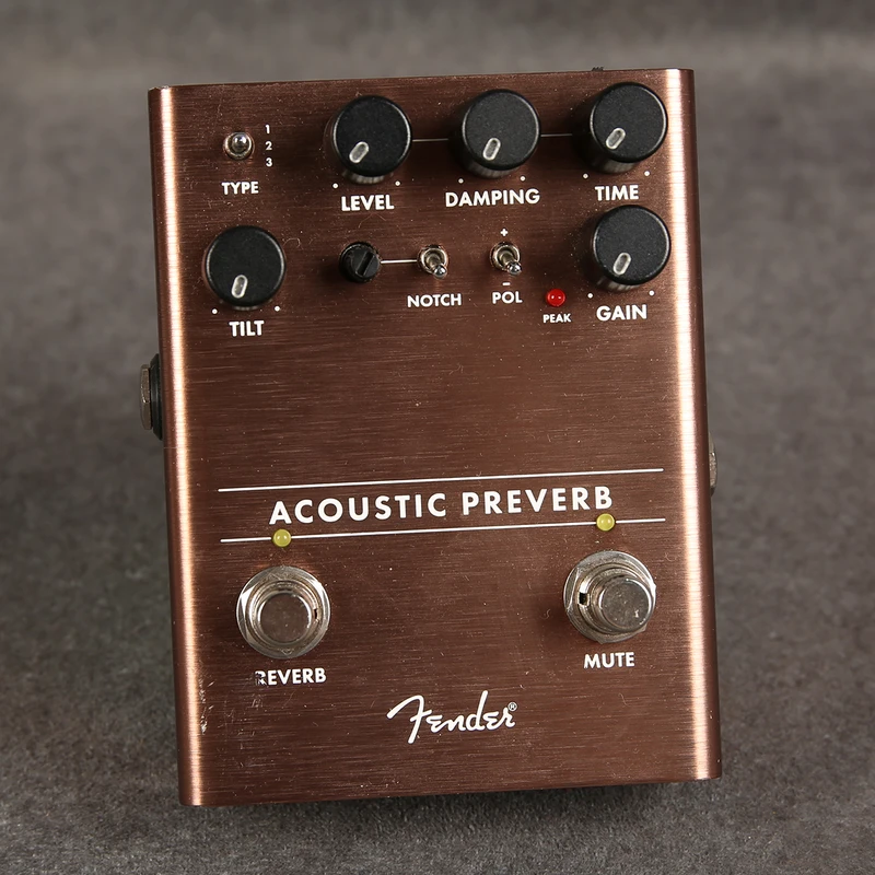 Fender Acoustic Preverb Preamp Reverb Pedal - 2nd Hand
