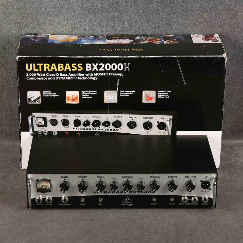 Behringer Ultrabass BX2000H 2000 Watt Bass Head - 2nd Hand
