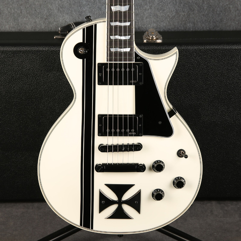 ESP James Hetfield Iron Cross - 2020 - Snow White - 2nd Hand