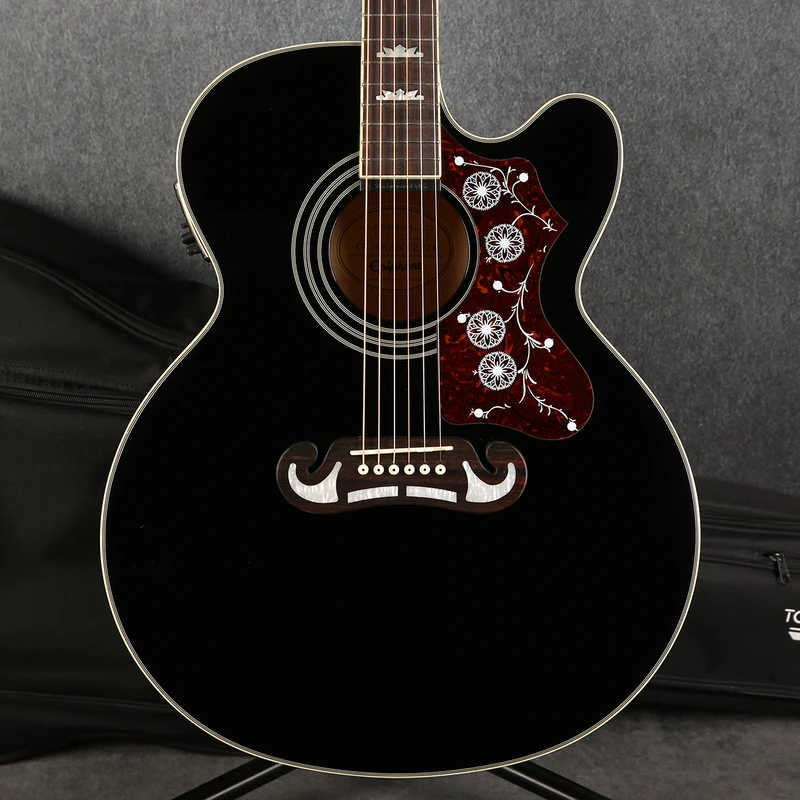 Epiphone EJ-200SCE Black Acoustic-Electric Guitar - 2nd Hand