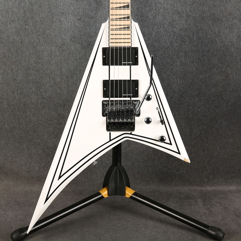 Jackson X Series Rhoads RRX24M Snow White with Black Pinstripes - 2nd Hand