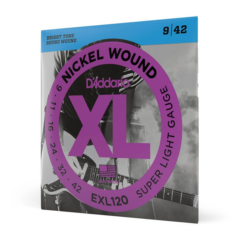 Daddario XL Nickel EXL120 Super Light Set, 09-42