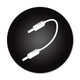 Stagg Mono Patch Cable, Angle / Angle, 10cm