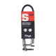 Stagg Mono Patch Cable, Angle / Angle, 10cm