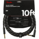 Fender Deluxe Series Instrument Cable, Straight/Angle, 10ft - Black Tweed
