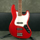 Fender Standard Jazz Bass Guitar - Red - Hard Case - 2nd Hand
