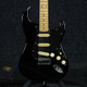Squier 80s MIJ Stratocaster - Black with Black Pickguard & Gig Bag - 2nd Hand
